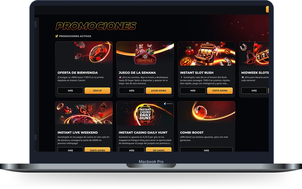 Instant Win promociones Instant Win casino promociones activas con bonos, torneos y ofertas especiales